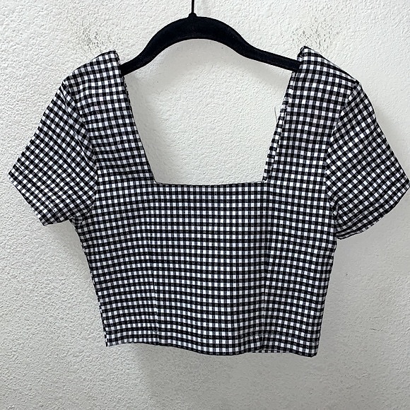 Lazy Oaf Cherry Boob Gingham Top - Picture 9 of 10